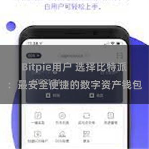 Bitpie用户 选择比特派：最安全便捷的数字资产钱包