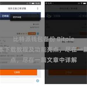 比特派钱包备份 Bitpie钱包最新版本下载教程及功能亮点，尽在一篇文章中详解