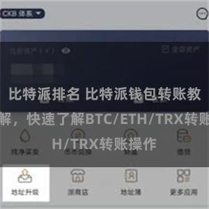 比特派排名 比特派钱包转账教程详解，快速了解BTC/ETH/TRX转账操作