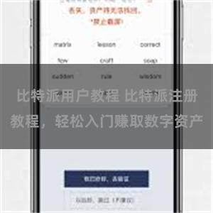 比特派用户教程 比特派注册教程，轻松入门赚取数字资产